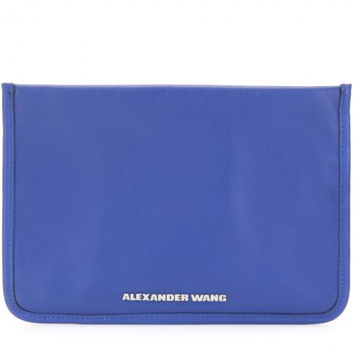  Alexander Wang Prisma Leder Clutch Blau/Grün 