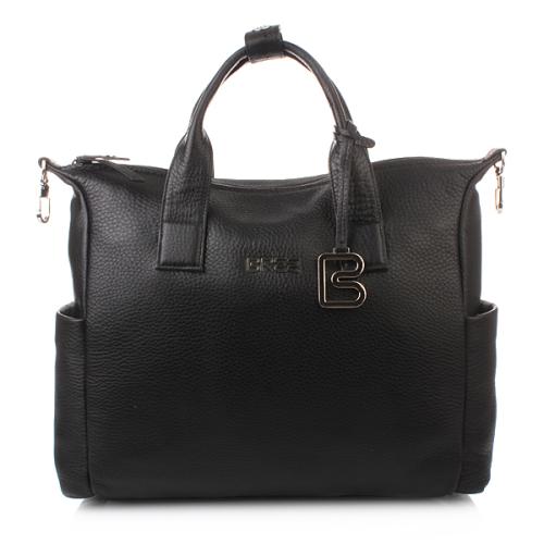 Bree Nola 7 black business bag grained