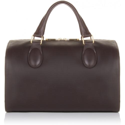  Chloé Aurore Medium Leather Bag Braun/Beige 