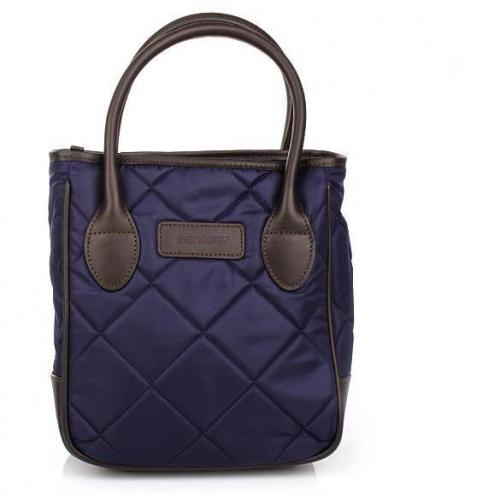 Barbour Quilted Nylon Jenny Tote Navy