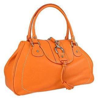 Buti Italienische Lederhandtasche in orange