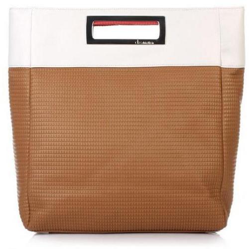 Calvin Klein Shopping Bag Brown-White