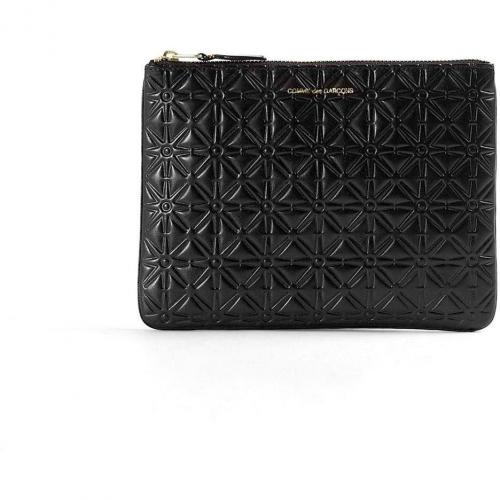 Comme des Garcons Black Star Embossed Leather Pouch
