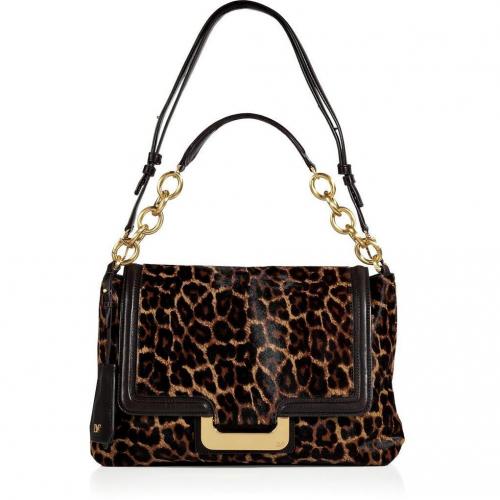 Diane von Furstenberg Leopard Haircalf New Harper Connect Bag