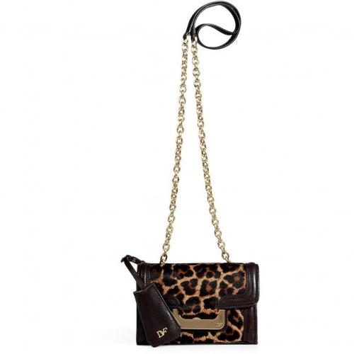 Diane von Furstenberg Leopard Haircalf New Harper Crossbody Bag