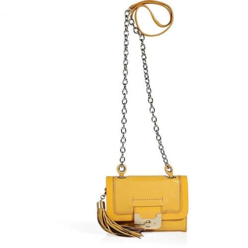 Diane von Furstenberg Senape Yellow Mini Harper Crossbody Bag