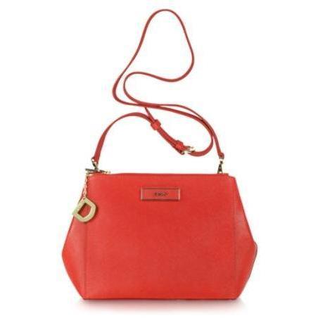 DKNY Crossbodybag aus rotem Saffiano-Leder
