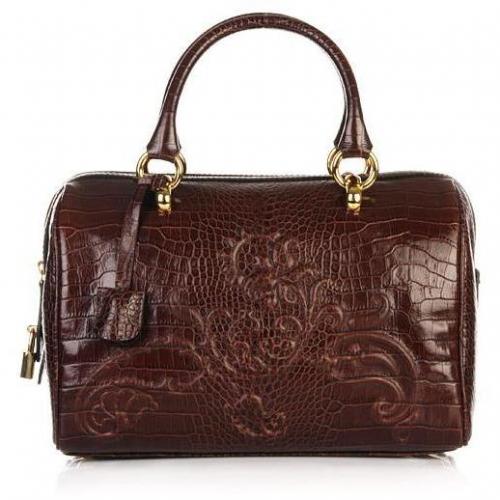 Etro Bauletto Bowling Floral Brown