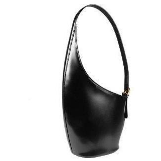 Fontanelli Schwarze Handtasche aus italienischem Leder