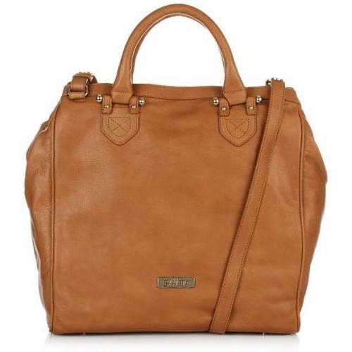 Galliano Leather Shopper N-S brown