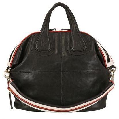Givenchy - Medium Nightingale Leder Handtasche Schwarz Rot Weiß