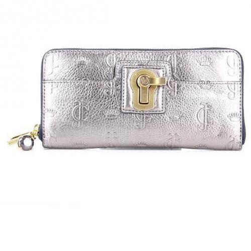Juicy Couture Essentially Everday Zip Wallet Heather Pewter