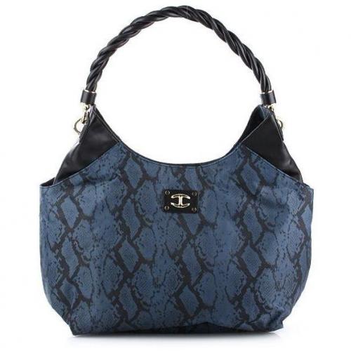 Just Cavalli Shopping Bag Snake Black/Blue