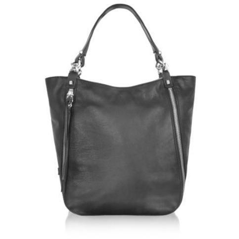 Luana Zip - Handtasche aus Leder in hellbraun