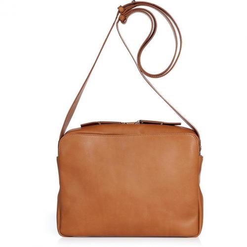 Maison Martin Margiela Cognac Leather Small Shoulder Bag