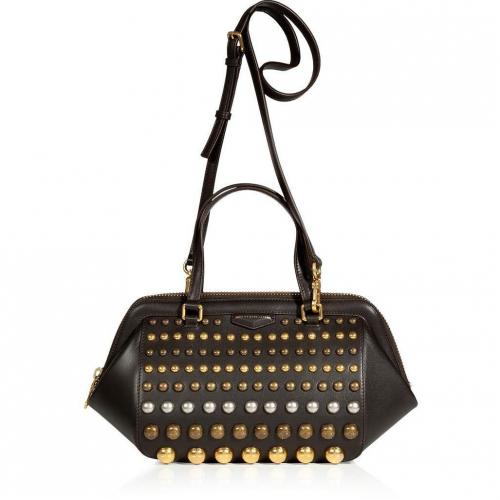 Marc by Marc Jacobs Licorice Leather Studded Daily Tote