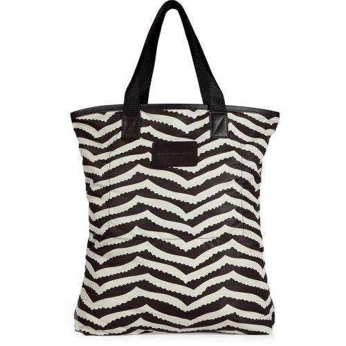 Marc by Marc Jacobs Licorice/White Shopper Bag
