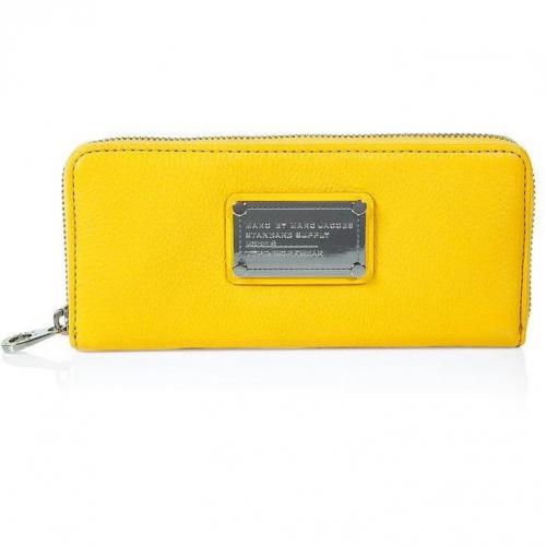 Marc by Marc Jacobs Yellow Classic Slim Zip Wallet