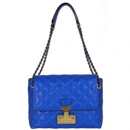 Marc Jacobs Schultertasche The Large Single Blau