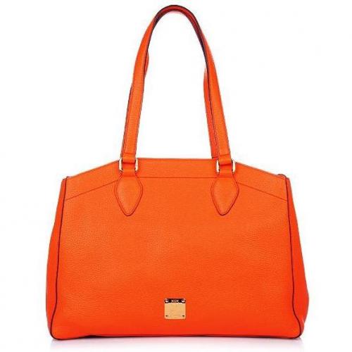 MCM First Lady Shopper Medium Orange
