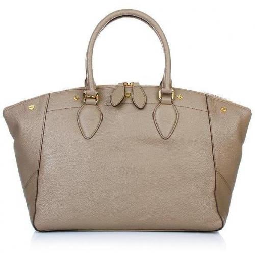 MCM First Lady Tote Medium Taupe