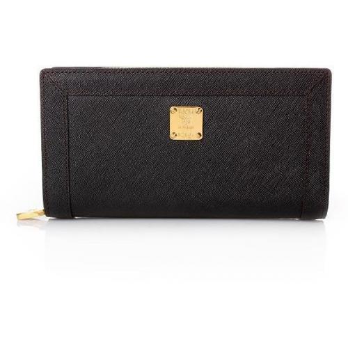 MCM Nuovo L Zipped Wallet Large Black