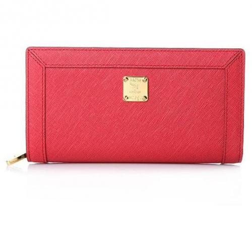 MCM Nuovo L Zipped Wallet Large Red