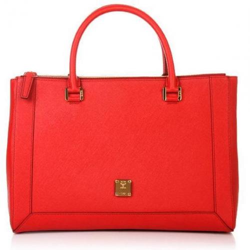 MCM Nuovo Tote Large Red