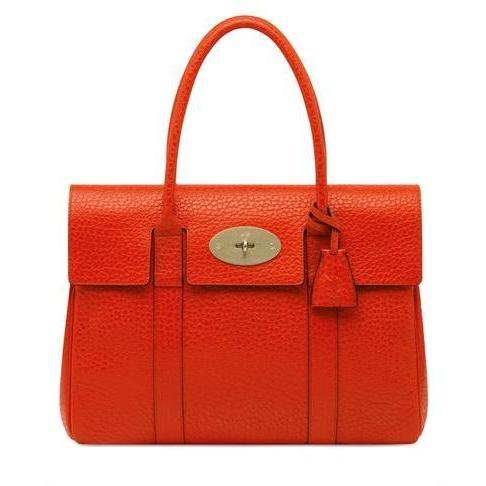 Mulberry - Bayswater Shiny Grained Leder Tasche