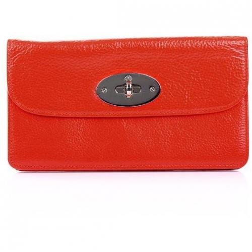 Mulberry Long Locked Purse Soft Spongy Flame