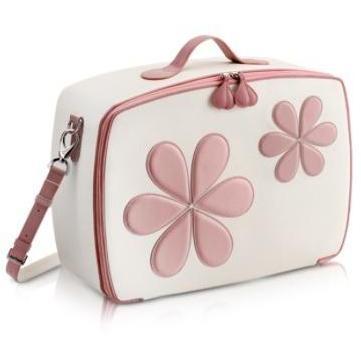 Pineider Mini-Reisetasche mit pinken Blumen