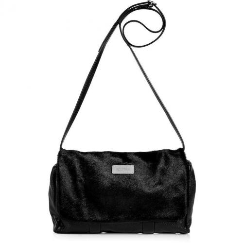 See by Chloe Black Haircalf/Leather Apolline Clutch