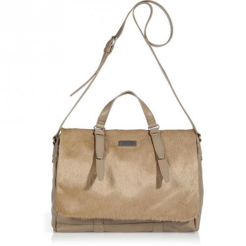 See by Chloe Sand Haircalf/Leather Apolline Zippered Schoolbag