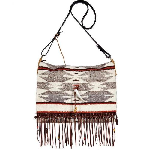 Totem Stone Small Saddle Blanket Fringe Bag