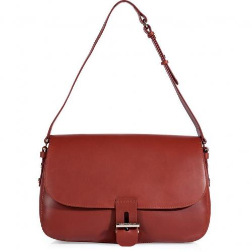 Vanessa Bruno Fox Red Leather Shoulder Bag