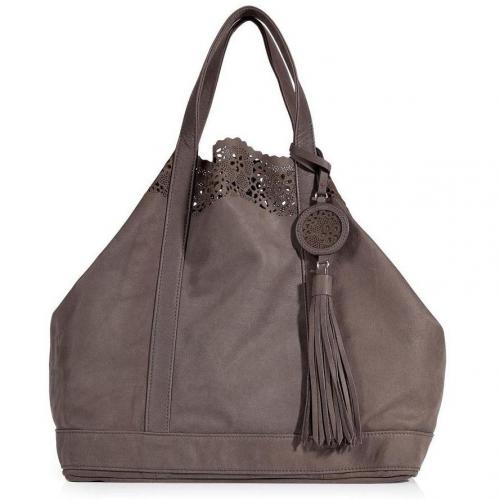 Vanessa Bruno Taupe Leather Large Cabas Bag