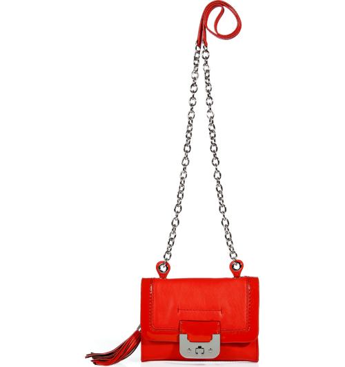  Diane von Furstenberg Hibiscus Red Mini Harper Bag with Chain StrapMULTIFEED_END_14_