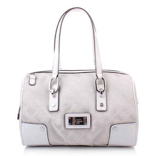Guess Lux Large Box Satchel White
