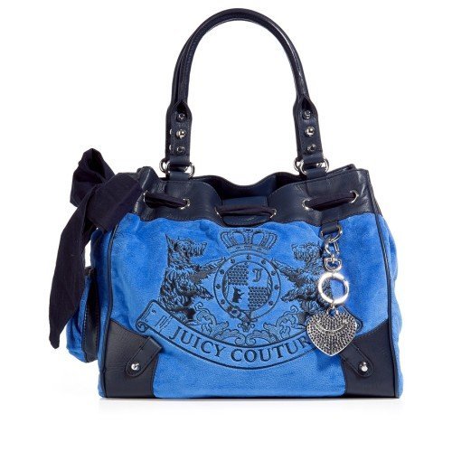  Juicy Couture Azur Blue Scotty Embroidery Daydreamer ToteMULTIFEED_END_14_
