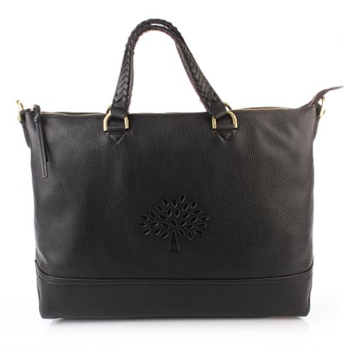 Mulberry Effie Tote Spongy Pebbled Black