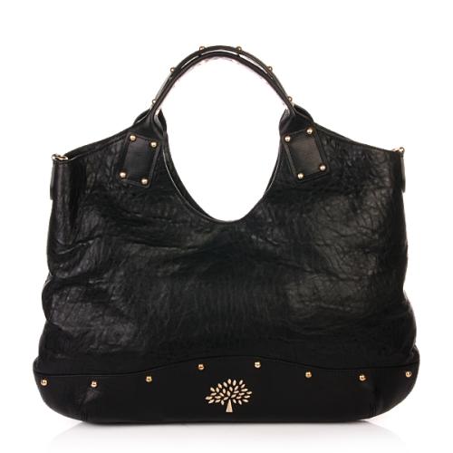 Mulberry Holly Tote Large Grain Nappa Black