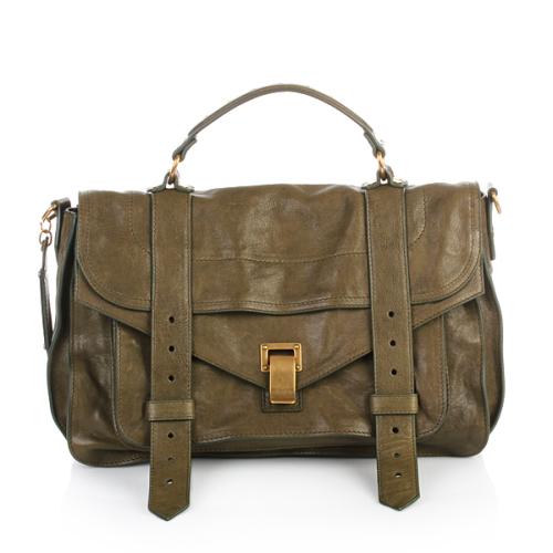 Proenza Schouler PS1 Medium Lux Leather Military