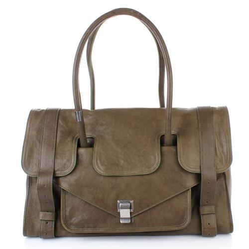 Proenza Schouler PS1 Keep All Large Leather Military