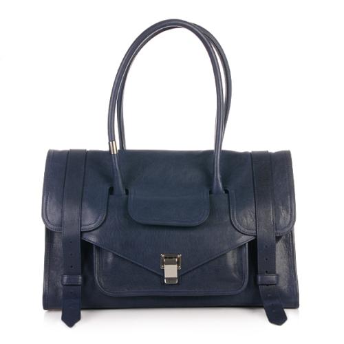 Proenza Schouler PS1 Keep All Small Lux Leather Midnight