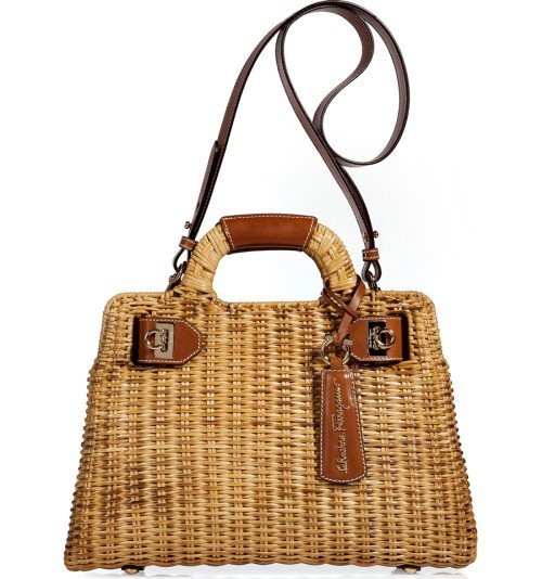  Salvatore Ferragamo Natural Straw Bag with Shoulder StrapMULTIFEED_END_14_